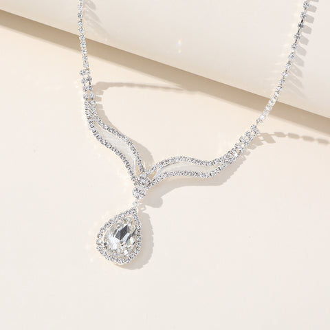 Sparkling Droplets Necklace Set