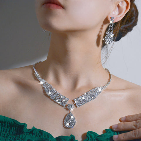 Big Crystal Rhinestone Drop Earrings Fashion Jewelry – TulleLux Bridal  Crowns & Accessories