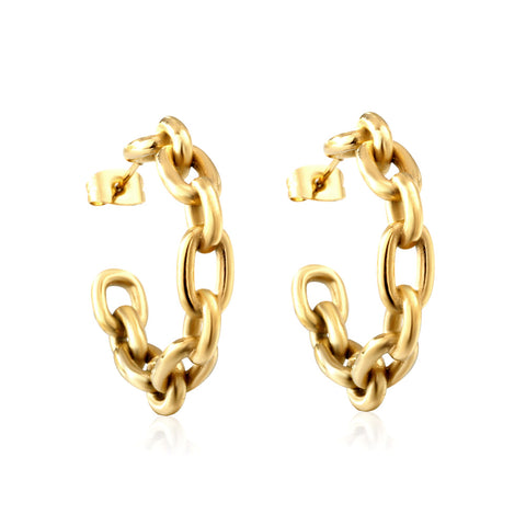 Golden Aura Hoop Earring