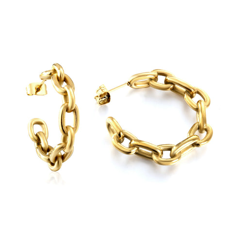 Golden Aura Hoop Earring