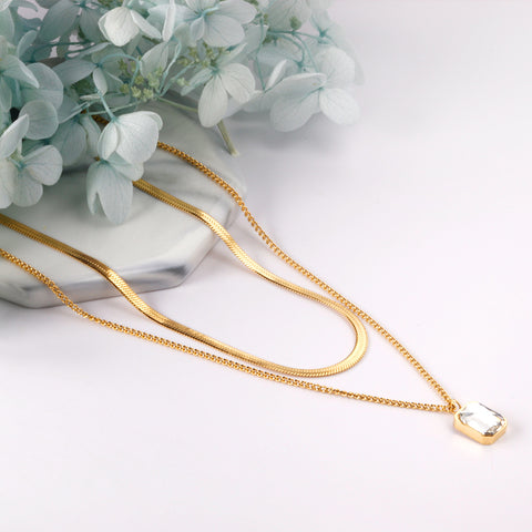 18k gold plated necklace