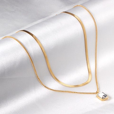 18k gold plated necklace