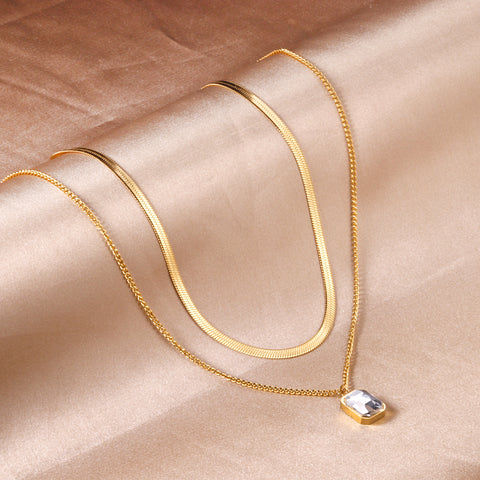 18k gold plated necklace