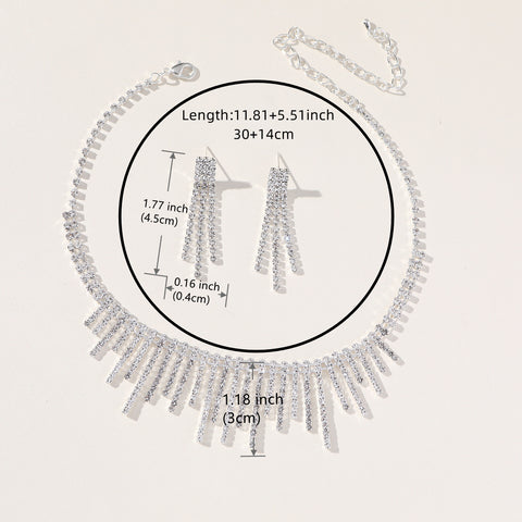 Sparkling Rays Necklace Set